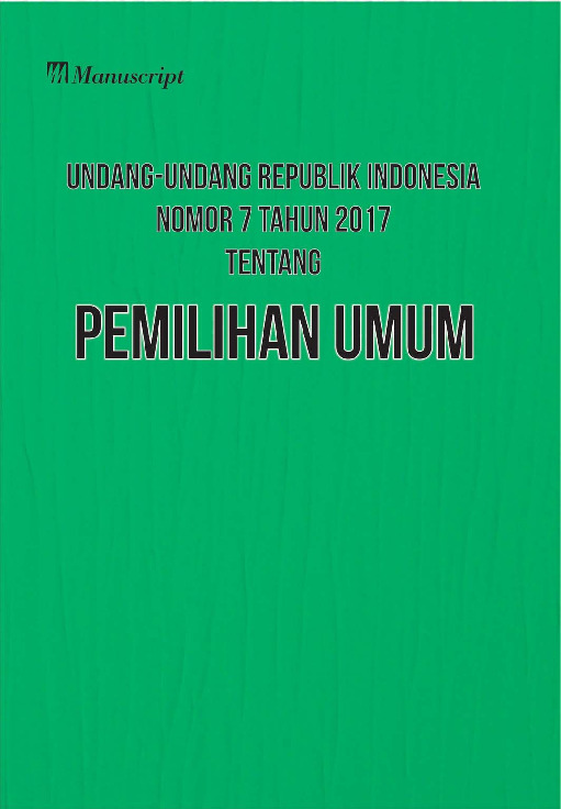 Sampul buku Undang-Undang Republik In...